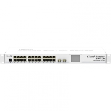 Switch MIKROTIK CRS226-24G-2S+RM L5 24xGig LAN, 2xSFP+, LCD, Rack 19"