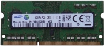 Memorie laptop Samsung M471B5173DB0-YK0, DDR3, 4 GB, 1600 GHz, CL11, 1.35V, Unbuffered, non-ECC