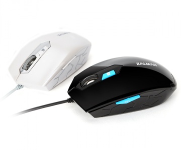 Mouse Zalman ZM-M130C-WH, optic, USB, 2400 dpi, alb