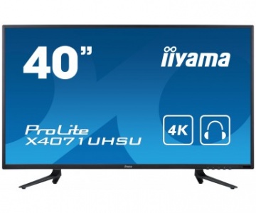 Monitor LED Iiyama ProLite X4071UHSU-B1, 39.5 inch, 16:9, 3 ms, negru