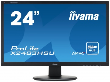Monitor LED Iiyama ProLite X2483HSU-B2, 23.8 inch Full HD, 16:9, 4 ms, negru