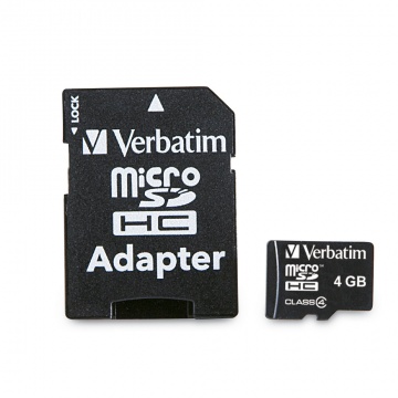 Card memorie Verbatim Micro SD, 44016, 4GB
