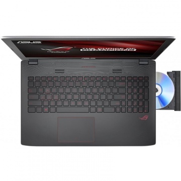 Notebook Asus Gaming 17.3" ROG GL752VW, FHD, Intel® Core™ i7-6700HQ (6M Cache, up to 3.50 GHz), 16GB, 1TB 7200RPM + 128GB SSD, GeForce GTX 960M 4GB, Black, FreeDos