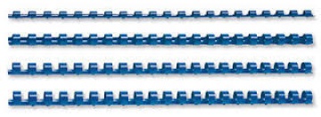 Fellowes Binding comb 5345906, 10mm, 100 buc, albastru