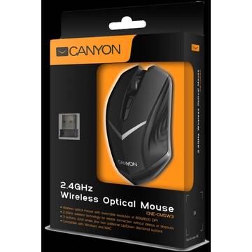 Mouse Canyon CNE-CMSW3, optic, USB, 800-1280dpi, negru
