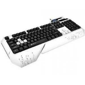 Tastatura Tracer Gaming Balta TRAKLA45342, USB, US, alb-negru