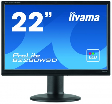 Monitor LED Iiyama ProLite B2280WSD, 22 inch, 16:9, 5 ms, negru