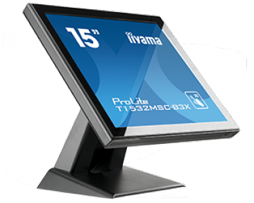 Monitor LED Iiyama ProLite T1532MSC-B3X Touch,15 inch, 4:3, 8 ms, negru