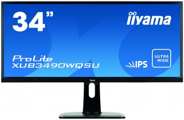 Monitor LED Iiyama ProLite XUB3490WQSU-B1, 34 inch, 21:9, 5 ms, negru