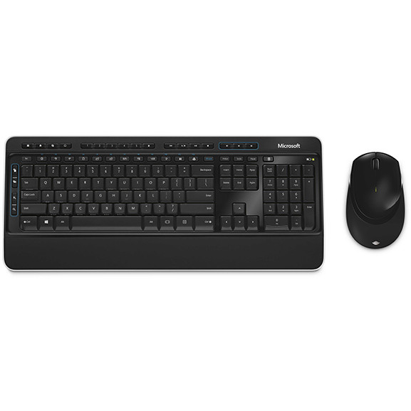 Tastatura Blue Track 3050, cu mouse, wireless, negru