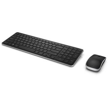 Tastatura Dell KM714 cu mouse, wireless, negru