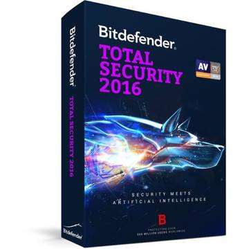 BitDefender Licenta antivirus Total Security 2016, renew, 1 an, 1 calculator, retail