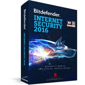 BitDefender Licenta antivirus Internet Security 2016, renew, 1 an, 1 calculator, retail