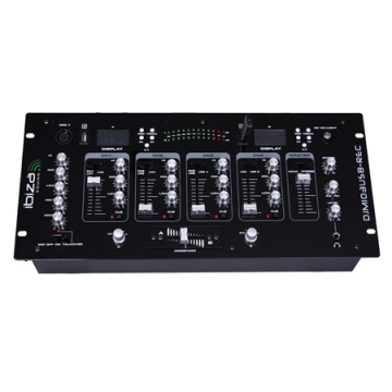 Consola DJ Ibiza MIXER 5 CANALE CU USB + REC