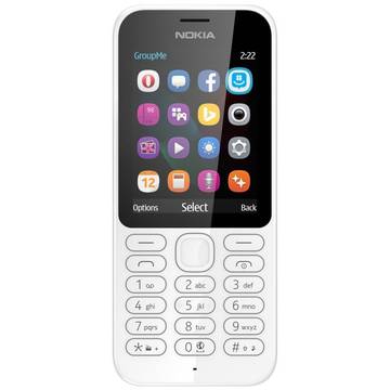 Telefon mobil Nokia 222 Dual SIM White