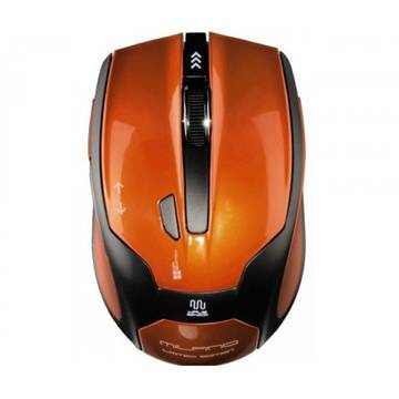 Mouse Hama Milano, optic, wireless, 1600 dpi, portocaliu