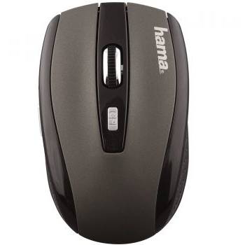 Mouse Hama AM-7800, optic, wireless, 1200 dpi, gri/ negru
