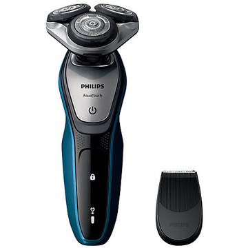 Aparat de barbierit Philips S5420/06, capete flexibile in 5 directii, albastru-gri