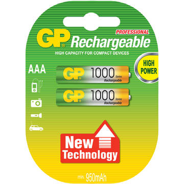 Acumulator R3 (AAA) NiMH 1000mAh LowSelf Discharge  2 buc / blister GP - pret per acumulator