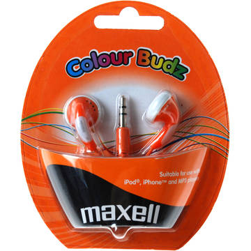 Casti Casca in ureche 3.5mm portocaliu Color Budz Maxell