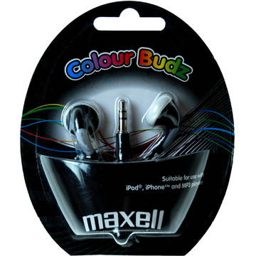 Casti Casca in ureche 3.5mm negru Color Budz Maxell