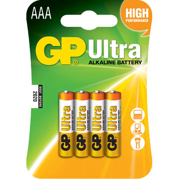 Baterie alcalina R3 (AAA) 4 buc/blister Ultra GP - pret per baterie