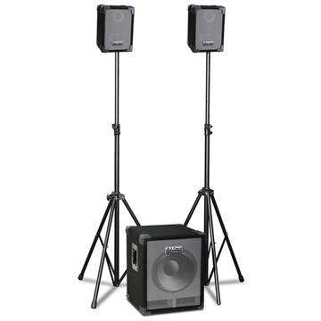 PA SYSTEM 2.1 PORTABIL 280W + MIXER 4 CANALE