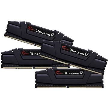 Memorie G.Skill Ripjaws V, DDR4, 4 x 16 GB, 3200 MHz, CL16, kit