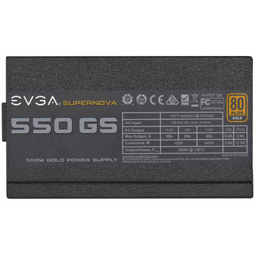 Sursa EVGA SuperNova 550 GS, 550W, 80+ Gold, ventilator 120 mm