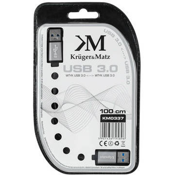 Kruger Matz CABLU STEREO 3.5 TATA - TATA 1.5M BLISTER K&M