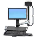 Suport monitor ERGOTRON StyleView Sit-Stand Combo, cu suport CPU