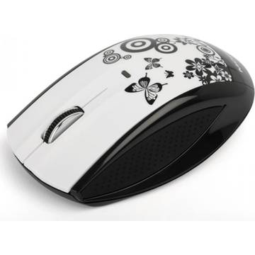 Mouse Modecom M-MC-0619-ART-BUTTERFLY, MC-619 ART, optic,  800 dpi, gri-negru