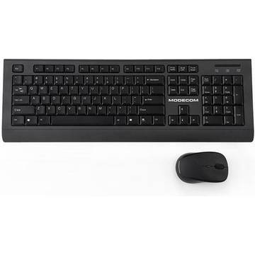 Tastatura Modecom Set tastatura si mouse wireless  MK-MC-6200-100-SK, MC-6200G SK layout, negru