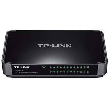 Switch TP-LINK TL-SF1024M, 24 porturi 10/100Mbps, desktop, carcasa din plastic (include timbru verde 1 leu)