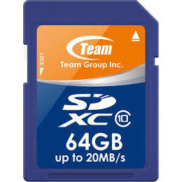 Card memorie Team Group SD TSDXC64GCL1001 , 64GB, Team C10