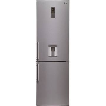 Aparate Frigorifice LG Combina frigorifica GBF539PVQWB Full No Frost, 314 l, Clasa A+, H 190 cm, Dozator apa, Silver
