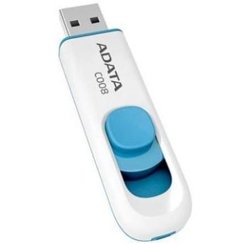 Memorie USB Memorie USB  ADATA  AC008-64G-RWE, 64GB, USB2.0, alb+albastru