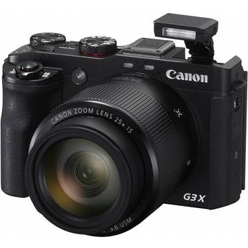 Aparat foto digital Canon PowerShot G3X, ecran 3.2 inch, 20.2MP, zoom 25x, negru