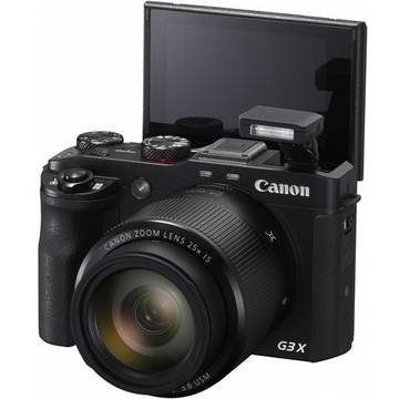 Aparat foto digital Canon PowerShot G3X, ecran 3.2 inch, 20.2MP, zoom 25x, negru