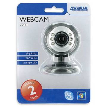 Camera web 4World Z200, 2MP, USB 2.0