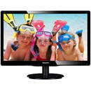 Monitor LED Philips V-Line 200V4LAB2/00, 16:9, 1600 x 900 pixeli,19.5 inch, 5 ms, negru