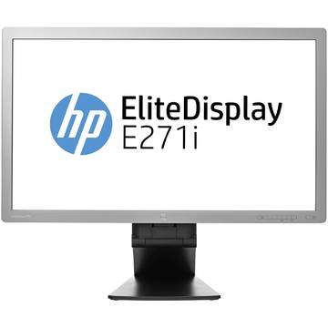 Monitor LED HP EliteDisplay E271i, 16:9, 27 inch, 7 ms, argintiu
