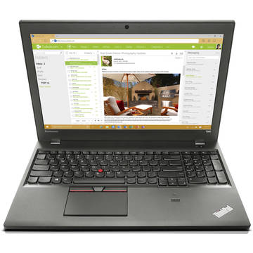 Notebook Lenovo ThinkPad T560, 15.6 inch Full HD, procesor Intel Core i5-6200U, 2.3 Ghz, 8GB RAM, 256 GB SSD, Windows 7/ 10 Pro, video integrat