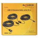Delock Cable USB 2.0 Extension active 30 m
