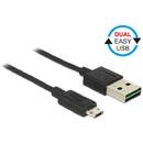 Delock Cable Easy USB 2.0 type-A male > Easy USB 2.0 type Micro-B male 2m black
