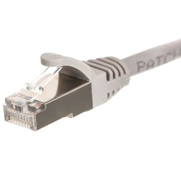 Netrack patch cable RJ45, snagless boot, Cat 5e FTP, 0.5m grey