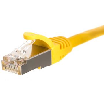 Netrack patch cable RJ45, snagless boot, Cat 5e FTP, 15m yellow