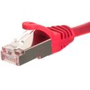Netrack patch cable RJ45, snagless boot, Cat 5e FTP, 0.5m red