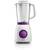 Blender Philips HR2163/00 + grinder, 600 W, alb-violet