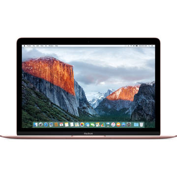 Notebook Apple MacBook 12-inch: 1.2GHz Dual-Core m5, 8GB, HD Graphics 515, 512GB - Rose Gold